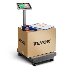 VEVOR Computing Digital Platform Scale, 660 lbs Load, 0.1 lbs Accuracy Computing Floor Scale with LB/KG, Tare, Price Calculator