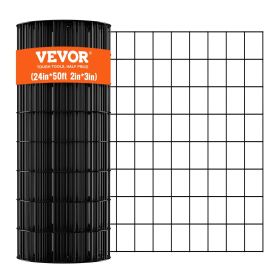 VEVOR Hardware Cloth, 24'' x 50' Galvanized Wire Mesh Roll, 16 Gauge Chicken Wire Fence Roll, Vinyl Coating Metal Wire Mesh for Chicken Coop Barrier