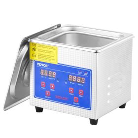 VEVOR Ultrasonic Cleaner 1.3L Professional Ultrasonic Cleaner with Digital Timer 40kHz Excellent Ultrasonic Cleaning Machine 110V for Jewelry Watch Ri