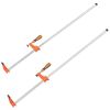VEVOR Bar Clamps for Woodworking, 2-Pack 36" Clamp/Spreader, Quick-Change F Clamp with 600 lbs Load Limit, 2.5" Throat Depth