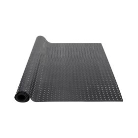 VEVOR Diamond-Plate Rubber Flooring Roll, 3 mm x 4 ft x 15 ft Garage Floor Mat, SBR Rubber Garage Flooring Roll, Easy to Clean