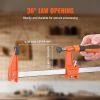 VEVOR Bar Clamps for Woodworking, 2-Pack 36" Clamp/Spreader, Quick-Change F Clamp with 600 lbs Load Limit, 2.5" Throat Depth