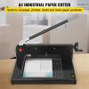 VEVOR Paper Cutter 12Inch A4 Commercial Heavy Duty Paper Cutter 300 Sheets 45HRC Hardness Stack Cutter Metal Base Desktop Stack Cutter for Home Office