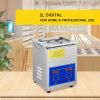 VEVOR Ultrasonic Cleaner 2L Digital Ultrasonic Parts Cleaner with Timer 40kHz Professional 304 Stainless Steel Ultrasonic Cleaner 110V for Jewelry Wat