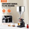 VEVOR Manual Paste Liquid Filling Machine, 5-50ml Bottle Filler, Adjustable Bottle Filling Machine