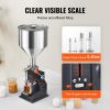 VEVOR Manual Paste Liquid Filling Machine, 5-50ml Bottle Filler, Adjustable Bottle Filling Machine