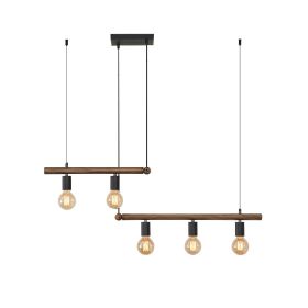 Macgregor 5 - Light Kitchen Island Pendant Light No Bulb (Color: Brown)