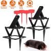 2PCS Easy Setup Mole Traps Outdoor Reusable Scissor Mole Gopher Rodent Control Trap Solid Metal Material For Lawn Garden Yard